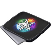 Wasserpentagramm Laptopschutzhülle (Vorne Knopf)