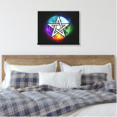 Wasserpentagramm Leinwanddruck (Insitu (Schlafzimmer))