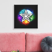 Wasserpentagramm Leinwanddruck (Insitu (Wohnzimmer))