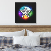 Wasserpentagramm Leinwanddruck (Insitu (Schlafzimmer))
