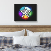 Wasserpentagramm Leinwanddruck (Insitu (Schlafzimmer))