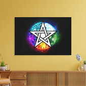 Wasserpentagramm Leinwanddruck (Insitu (Wohnzimmer))