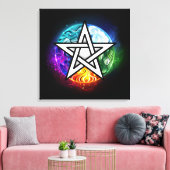 Wasserpentagramm Leinwanddruck (Insitu (Wohnzimmer))