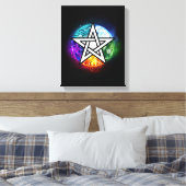 Wasserpentagramm Leinwanddruck (Insitu (Schlafzimmer))