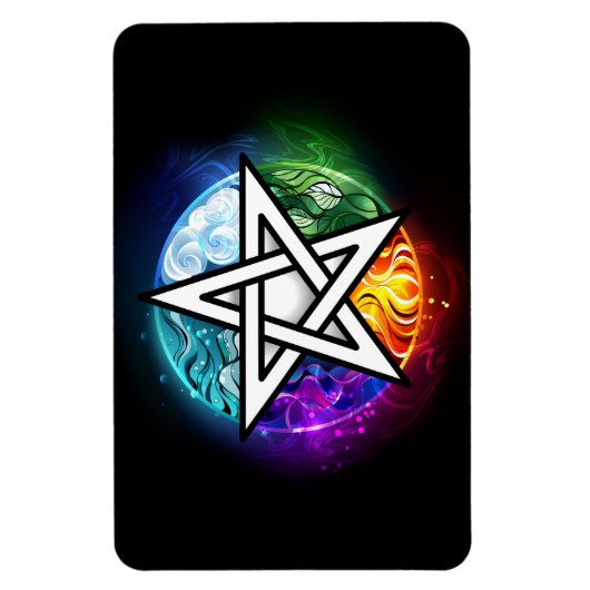 Wasserpentagramm Magnet (Vertikal)