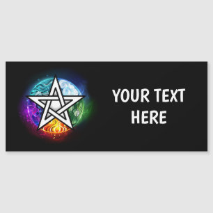 Wasserpentagramm Magnetkarte