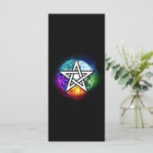 Wasserpentagramm Menükarte (Stehend Vorderseite)