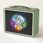 Wasserpentagramm Metall Brotdose (Rückseite)