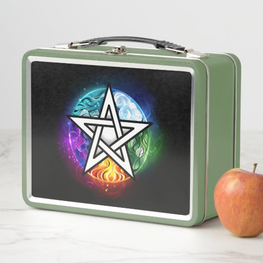 Wasserpentagramm Metall Brotdose (Beispiel)