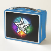 Wasserpentagramm Metall Brotdose (Rückseite)