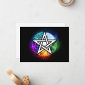 Wasserpentagramm Mitteilungskarte (Vorderseite/Rückseite Beispiel)