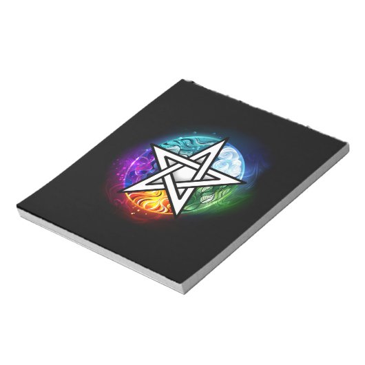 Wasserpentagramm Notizblock (Rotiert)