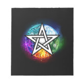 Wasserpentagramm Notizblock (Vorderseite)