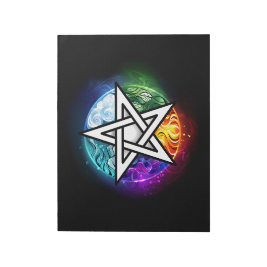 Wasserpentagramm Notizblock (Rotiert)