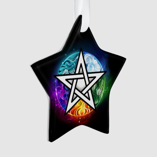 Wasserpentagramm Ornament (Vorderseite)