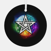 Wasserpentagramm Ornament Aus Glas (Rückseite)