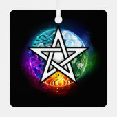 Wasserpentagramm Ornament Aus Metall (Vorderseite)