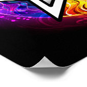 Wasserpentagramm Poster (Ecke)