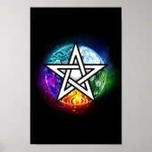 Wasserpentagramm Poster (Vorne)