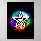 Wasserpentagramm Poster (Vorne)