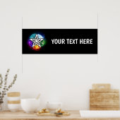 Wasserpentagramm Poster (Küche)