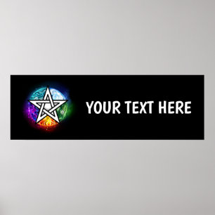 Wasserpentagramm Poster