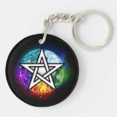 Wasserpentagramm Schlüsselanhänger (Rückseite)