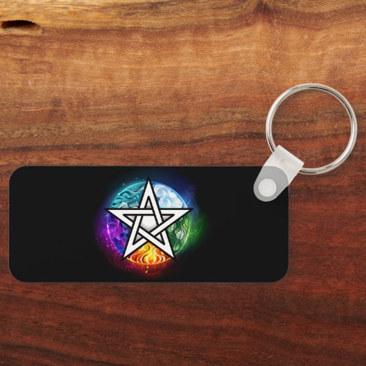 Wasserpentagramm Schlüsselanhänger (Vorderseite)