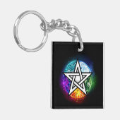 Wasserpentagramm Schlüsselanhänger (Vorderseite links)