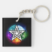 Wasserpentagramm Schlüsselanhänger (Rückseite)