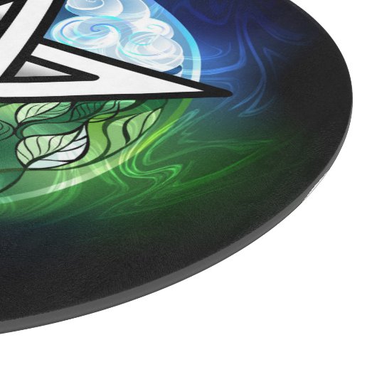 Wasserpentagramm Schneidebrett (Ecke)