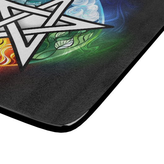 Wasserpentagramm Schneidebrett (Ecke)