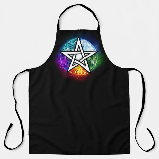 Wasserpentagramm Schürze (Vorderseite)