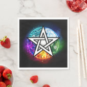 Wasserpentagramm Serviette (Beispiel)