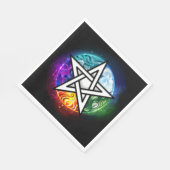 Wasserpentagramm Serviette (Ecke)