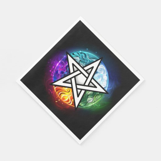 Wasserpentagramm Serviette (Ecke)