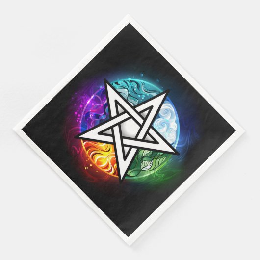 Wasserpentagramm Serviette (Ecke)