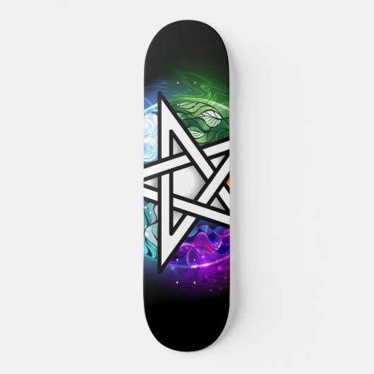 Wasserpentagramm Skateboard (Vorderseite)