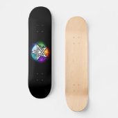 Wasserpentagramm Skateboard (Vorderseite)