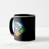 Wasserpentagramm Tasse (Vorderseite Links)