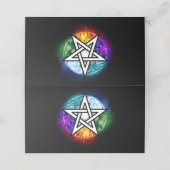 Wasserpentagramm Terminkarte (Außenseite Aufgefaltet)