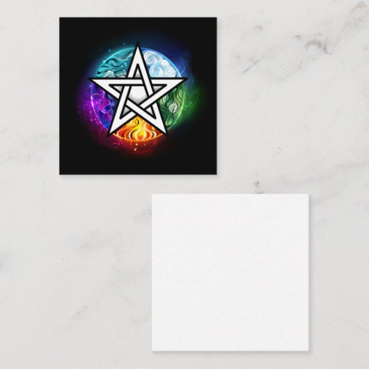 Wasserpentagramm Terminkarte (Vorne/Hinten)