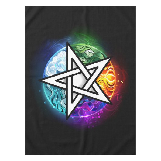 Wasserpentagramm Tischdecke (Vorderseite)