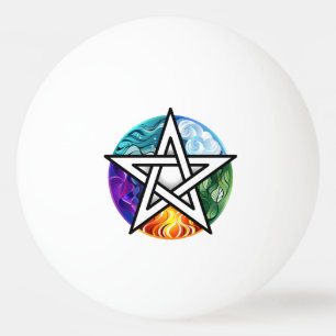 Wasserpentagramm Tischtennisball
