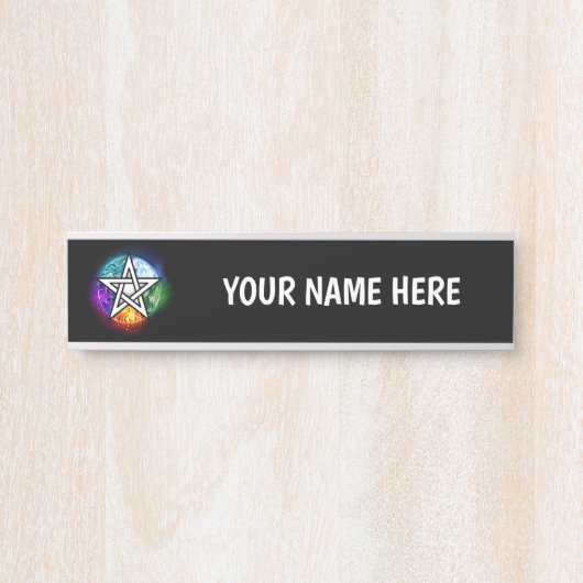 Wasserpentagramm Türschild (Vorderseite )