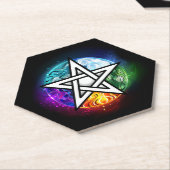 Wasserpentagramm Untersetzer (angewinkelt)