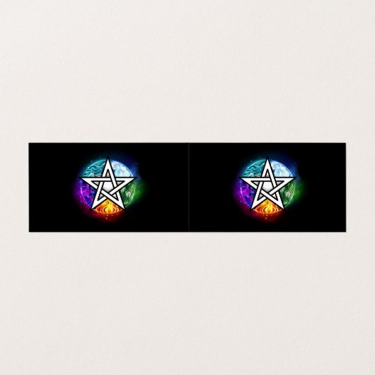 Wasserpentagramm Visitenkarten (Außenseite Aufgefaltet)