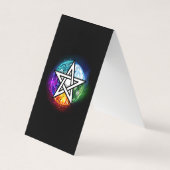 Wasserpentagramm Visitenkarten (Vorderseite)