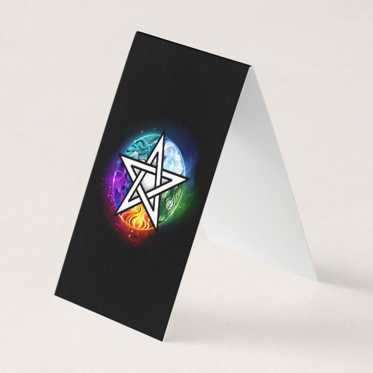 Wasserpentagramm Visitenkarten (Vorderseite)