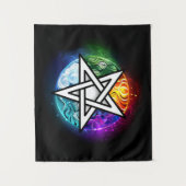 Wasserpentagramm Wandteppich (Vorderseite)